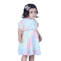 Mini Lily Pure Cotton A-Line Frock For Baby Girls | Multicolor | 1-2 Years | KIDS0079-thumb1