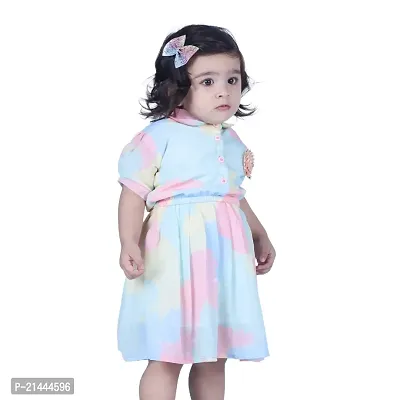 Mini Lily Pure Cotton A-Line Frock For Baby Girls | Multicolor | 1-2 Years | KIDS0079-thumb2