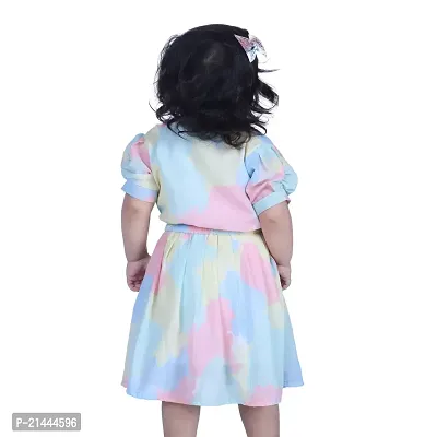 Mini Lily Pure Cotton A-Line Frock For Baby Girls | Multicolor | 1-2 Years | KIDS0079-thumb3