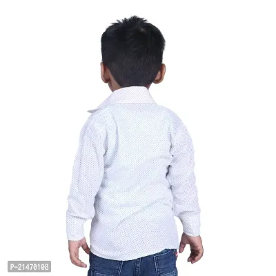 Mini Lily Pure Cotton Casual Shirt For Baby Boys | White | 2-3 Years | KIDS00115-thumb4