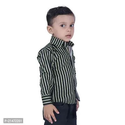 Mini Lily Pure Cotton Casual Shirt For Baby Boys | Black | 2-3 Years | KIDS00131-thumb2