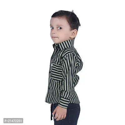 Mini Lily Pure Cotton Casual Shirt For Baby Boys | Black | 2-3 Years | KIDS00131-thumb3