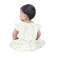 Mini Lily Pure Cotton Party A-Line Frock For Baby Girls | Light Yellow | 9-12 Months | KIDS00139-thumb1