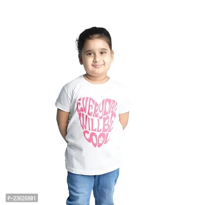 Classic Cotton Printed Tshirt for Kids Girls