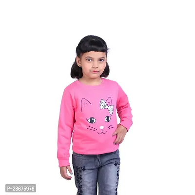 Mini Lily Cotton Blended Sweatshirt For Girls | Pink | 7-8 Years | KIDS00281-thumb0