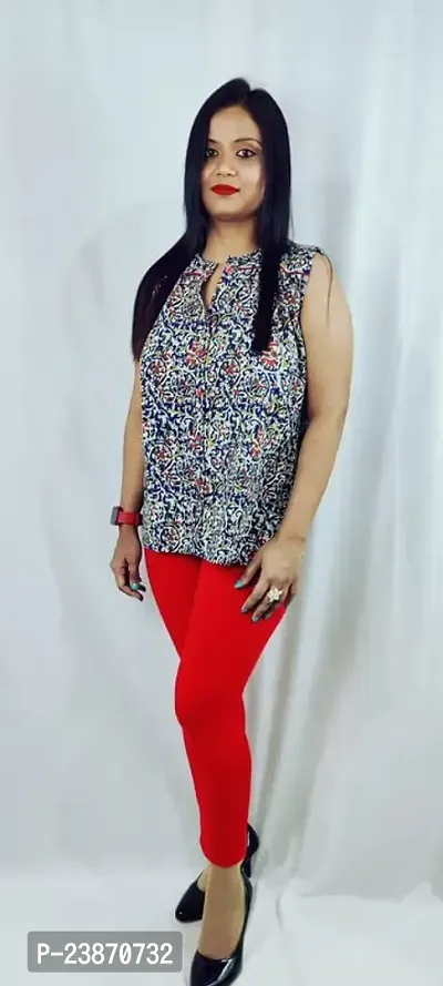 Summer Casual Stylish Sleeveless and Soft Pure Kalamkari Cotton Tops for Woman and Girls Ethnic wear-thumb3