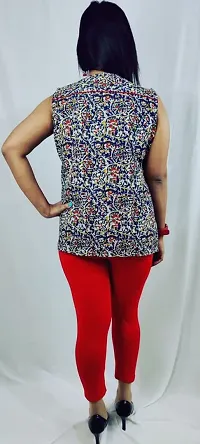 Summer Casual Stylish Sleeveless and Soft Pure Kalamkari Cotton Tops for Woman and Girls Ethnic wear-thumb4