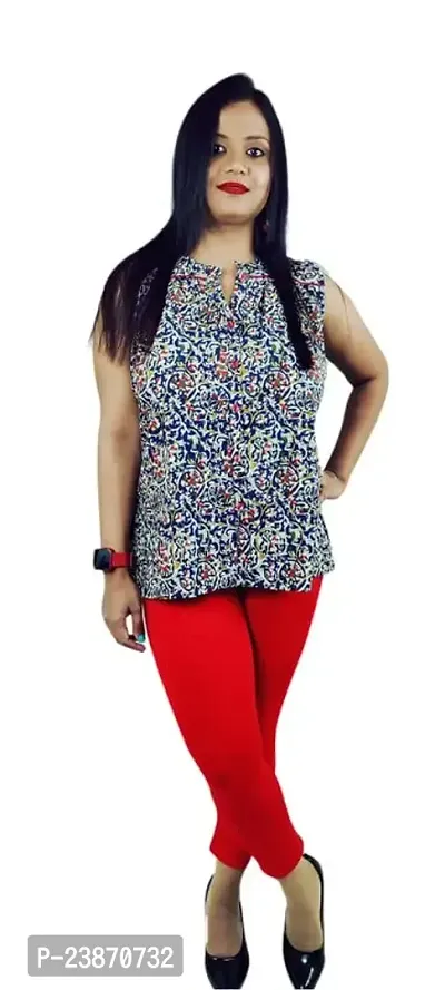 Summer Casual Stylish Sleeveless and Soft Pure Kalamkari Cotton Tops for Woman and Girls Ethnic wear-thumb1