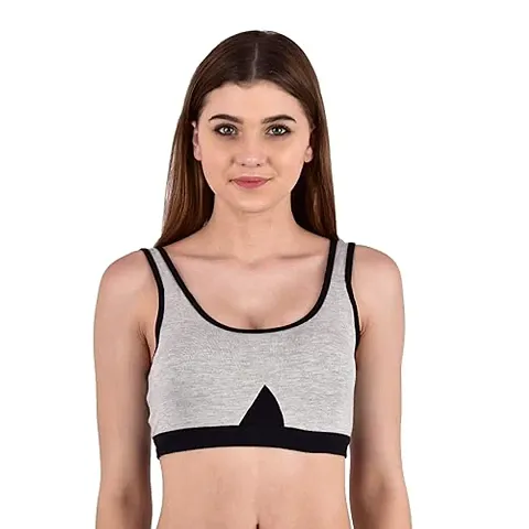 LilySilk Women's Padded Sports Bra with Removable Pads/Detachable Pads/Gym Active Bra