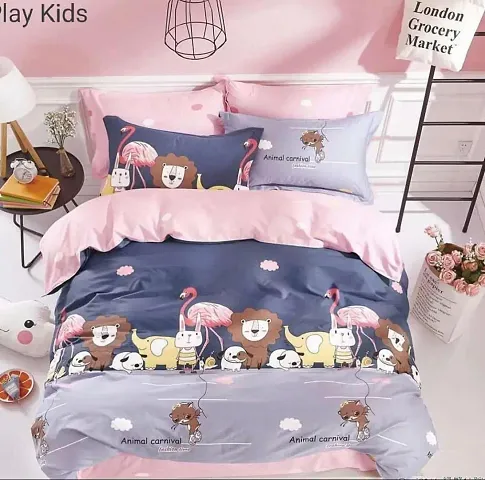 MallowWorld Kids Cartoon bedsheet