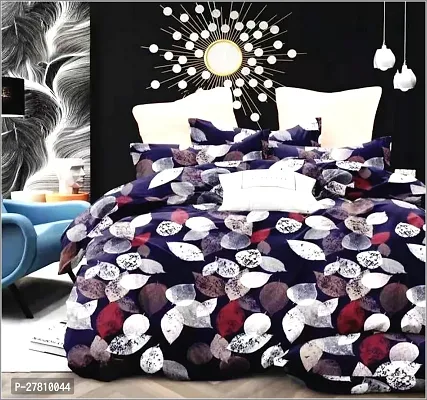 Comfortable Cotton Printed Super King Bedsheet with Two Pillow Covers