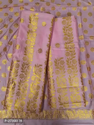 Stylish Poly  Silk Saree with Blouse piece