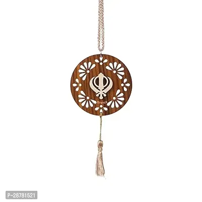 3 D Khanda Sahib Punjabi Car Rear View Mirror Hanging