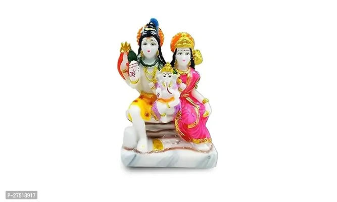 Shiv Ji Idol With Parivar For Home, Mandir And Car Dashboard, Polyresin