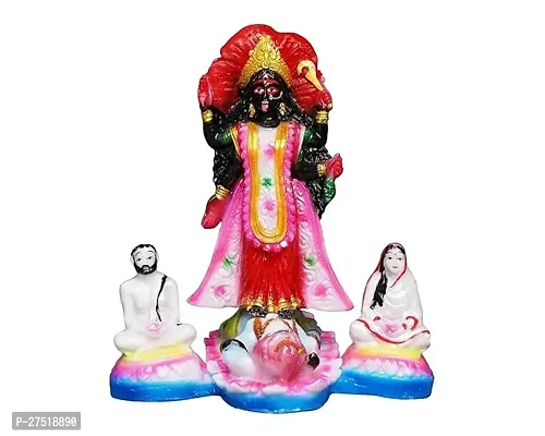 Karukrit Collections Marbledust Dakshineswar Kali Murti Deity Resin Sculpture Adi Shakti Ma Goddess Kali