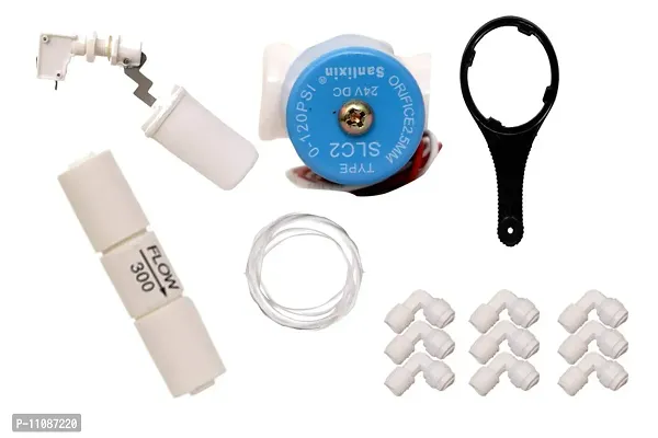 Water Purifiers Ro Spare Parts Kit- solenoid valve+ float valve+elbow+FR+Pipe+key For All Ro Water Purirfier-thumb0