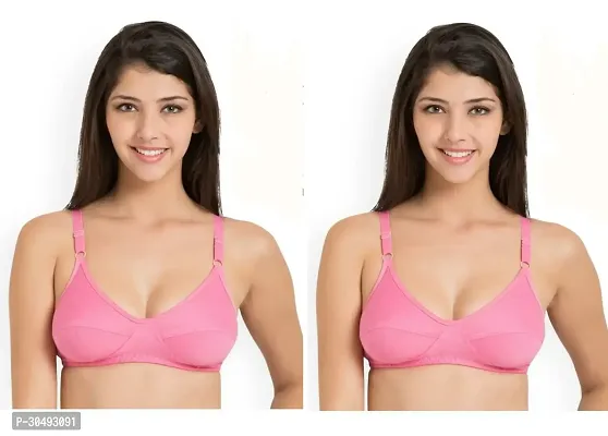 Women Full Coverage Solid Bra Pack Of 2-thumb0