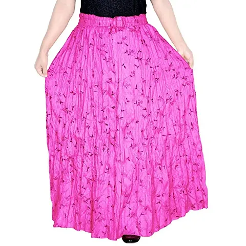 Sttoffa Reyon Printed Women Wear Skirt Bottom Wear 40 Inch Length