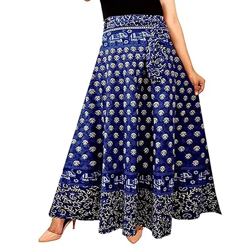 Rangun Women Maxi Skirt (WA_1012_Naptol_Dark Blue_02_Blue_Free Size)