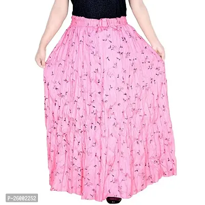 Stylish Women Cotton Knee Length Skirt-thumb0