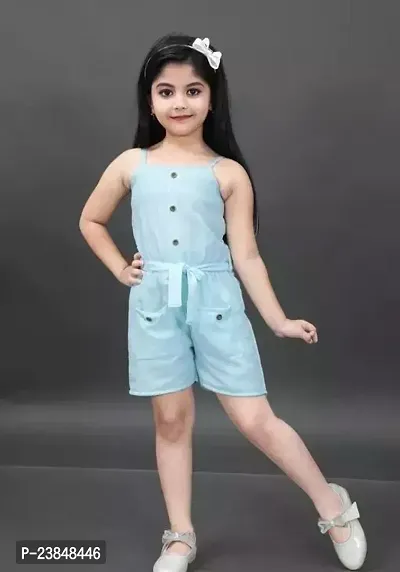 Beautiful Cotton Jumpsuit For Baby Girls