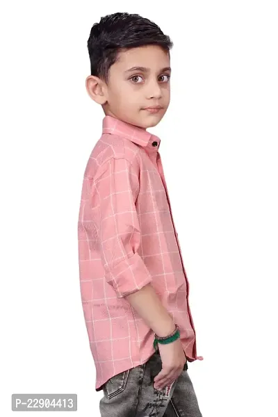 Roshni Fash Trendding New Classic fit Checks Kids Shirt-thumb4