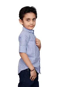 Roshni Fashion Stylish Lining Kids Boy's Shirt-thumb3