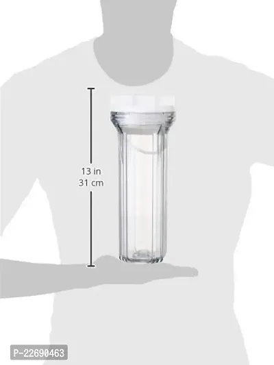 Water Craft 10 Inch Transparent Pre Filter Housing with 1/4 Elbow Connector for Domestic Water Purifier-thumb3