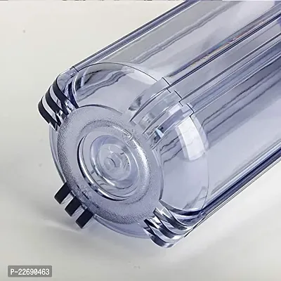 Water Craft 10 Inch Transparent Pre Filter Housing with 1/4 Elbow Connector for Domestic Water Purifier-thumb2