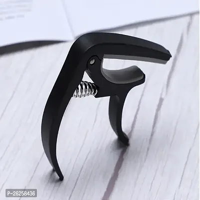 GUITAR CAPO WITH PICKUP STAND, SOFT PAD FOR ACOUSTIC AND ELECTRIC GUITAR UKULELE MANDOLIN BANJO GUITAR ACCESSORIES-thumb0