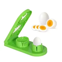 2 IN 1 DOUBLE CUT BOILED EGG CUTTER WITH STAINLESS STEEL WIRE FOR EASY SLICING OF BOILED EGGS-thumb1