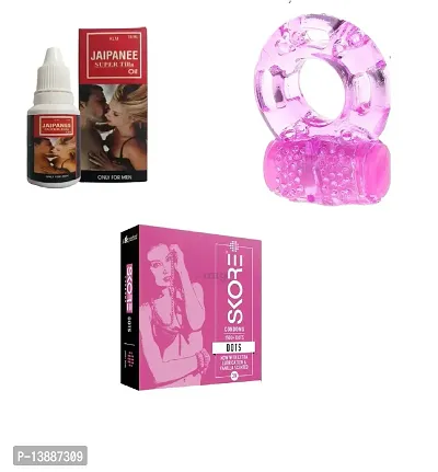 15 ML JAPANEE OIL + VIBRATING RING + 3 PCS SKORE CONDAM