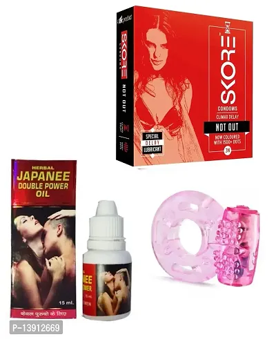 15 ML JAPANEE OIL + 3 PCS SKORE  CONDOM + VIBRATING RING-thumb0