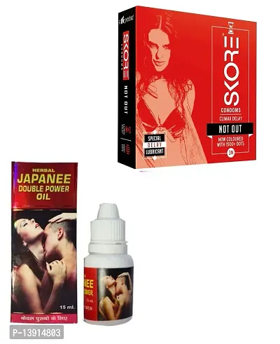 15 ML JAPANEE OIL + 3 PCS SKORE  CONDOM