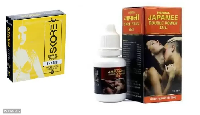 15 ml japanee oil + 3 pcs skore banana flavour condom