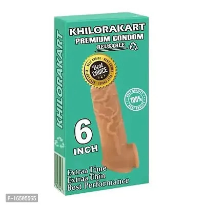 6 inch  Extra Time Long Play With Lubricat Ribbed  Condom