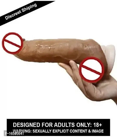 Silicon Made 8 Inch Double Brown Penis Cover Dragon Condom