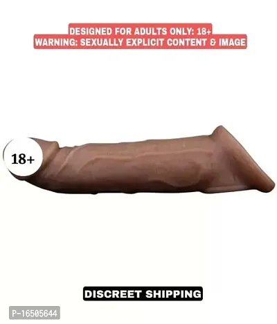 Silicon Made Double Brown Penis Cover Dragon Condom 8 inch
