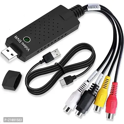 USB 2.0 Easycap Audio and Video Capturing Device Directly from TV Dc60 Tv DVD VHS Video Adapter Capture Card Audio Av Capture Support Windows Xp/7/Vista With Attach Setup Link-thumb0
