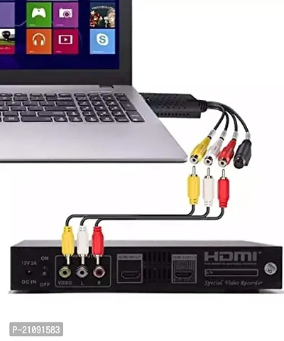 USB 2.0 Easycap Audio and Video Capturing Device Directly from TV Dc60 Tv DVD VHS Video Adapter Capture Card Audio Av Capture Support Windows Xp/7/Vista With Attach Setup Link-thumb2