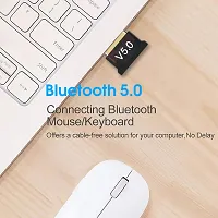 pritimo Mini Bluetooth Receiver CSR 5.0 Dongle Compatible with Laptop PC Computer-thumb2