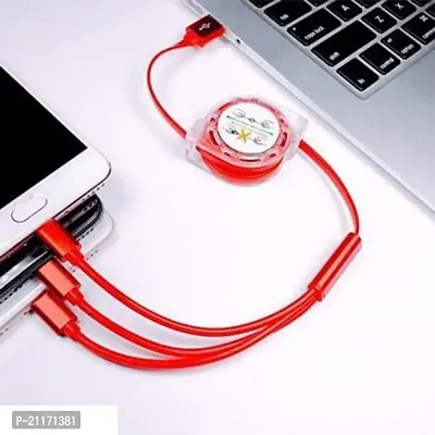 pritimo USB Cable Multi Pins Charging Cables 3 in 1 Magnet Head Data Cable Supported with All iOS, Android  Other Devices