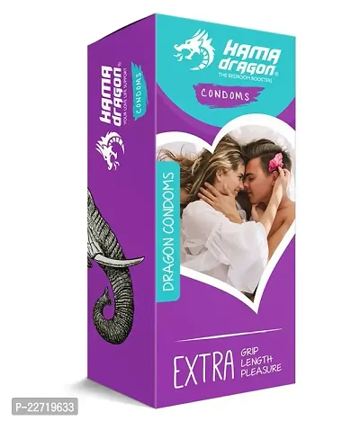 6 INCH Kama Dragon Jumbo Condoms Chocolate Flavoured