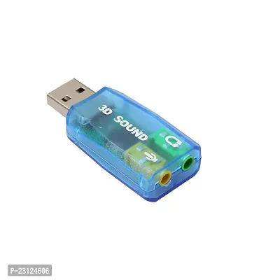 pritimo 3D Virtual 5.1 USB Audio Controller Sound Card (Integrated 2 Channel)-thumb0