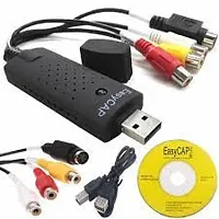 pritimo EASYCAP TV-out Cable High Quality USB 2.0 Video  Audio Capture Card Adapter Composite RCA Input for TV DVD VHS Video Cable (Black)  (Multicolor, For TV)-thumb4