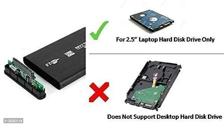 pritimo Sata CAsing-Black External 2.5 Hard Disk Drive for Laptop - Multi Color-thumb3