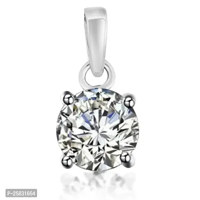 18K White Gold Plated 925 Sterling Silver Oval Shape Zirconia Crystals Pendant, Earrings  Chain Jewelry Set-thumb3