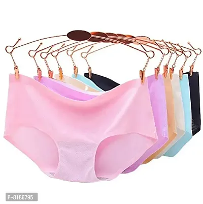 Oloey Comfort Ice Silk Seamless Panties Women G String Sexy