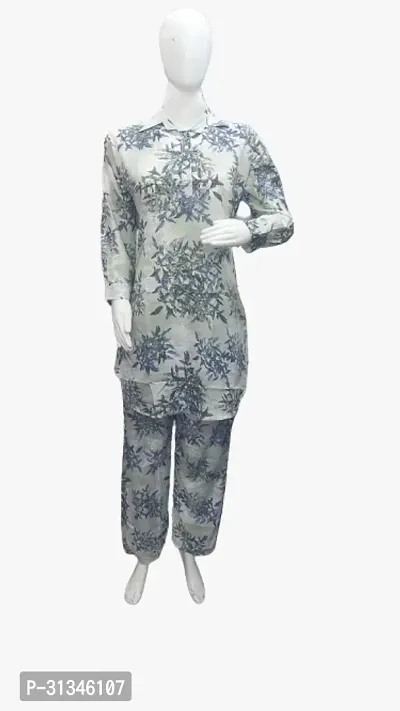 Stylish Cotton Printed Co-Ord Set for Women-thumb0