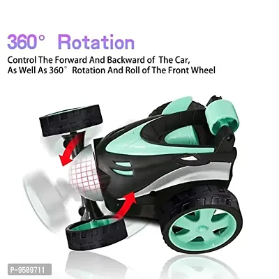 Mini Stunt Remote Control Rechargeable Car Toy for Kids - 360 Degree Rotating Rolling Flip Car (Multi Color)-thumb0